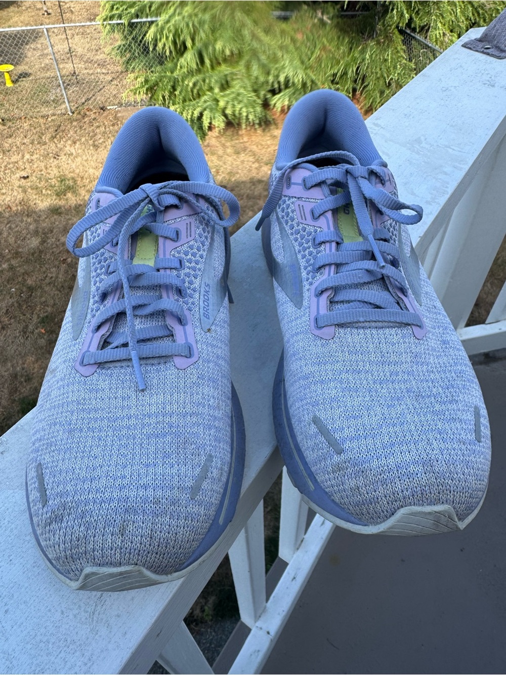 Brooks Ghost 14 Women's Running Shoes in Light Blue and Lavender